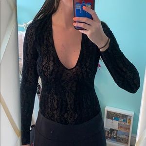 Free People Long Sleeve Bodysuit